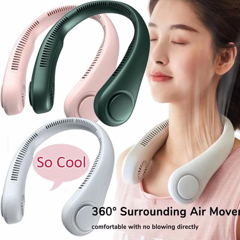 ventilador portatil para o pescoco - Mozinova